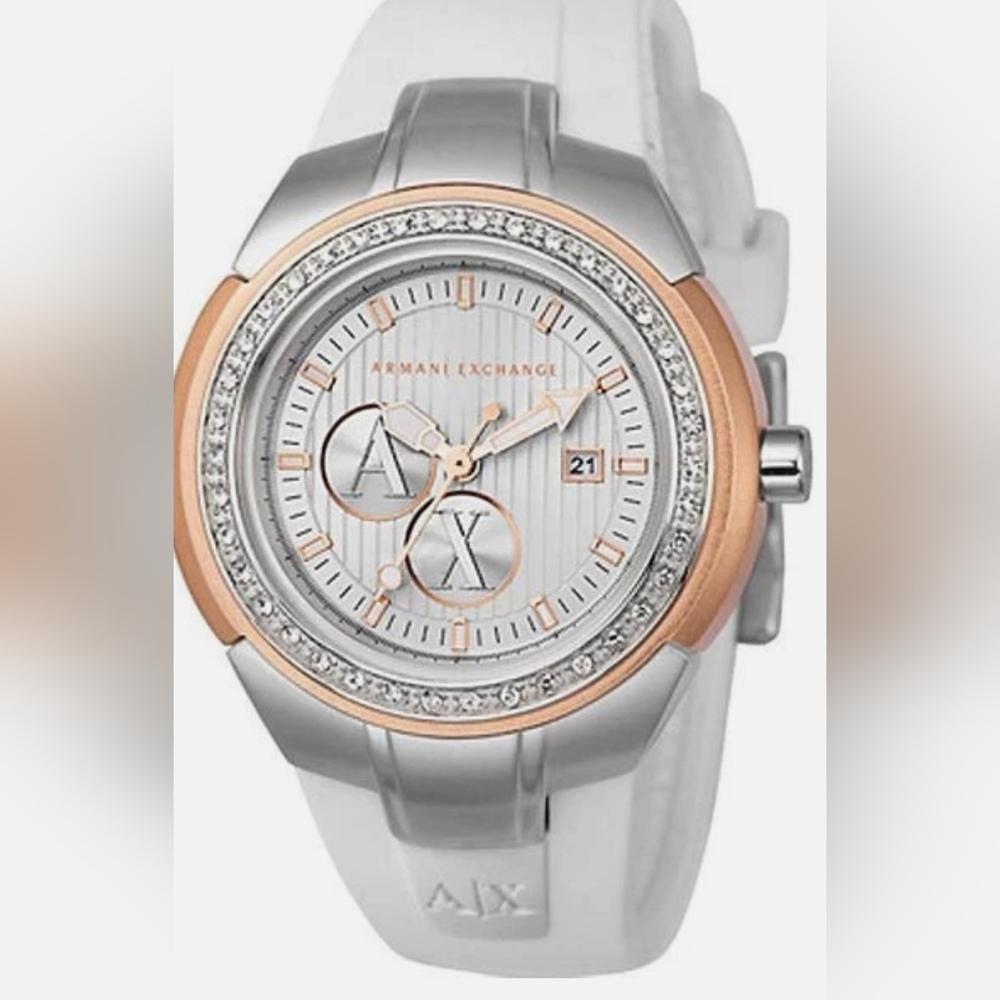 Armani exchange stainless steel watch